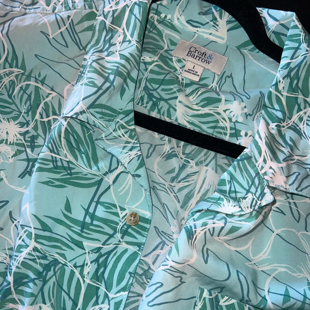 Hawaiian shirt short sleeve button down shirt summer - Picture 3 of 4